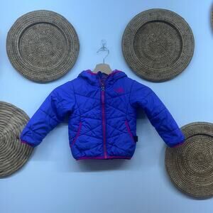 The North Face Reversible Hooded Puffer Jacket Coat Winter Toddler Girls 2T